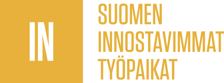 Suomen innostavimmat työpaikat -logo.